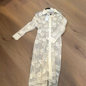 Sheer knit midi Dress brand new size XL